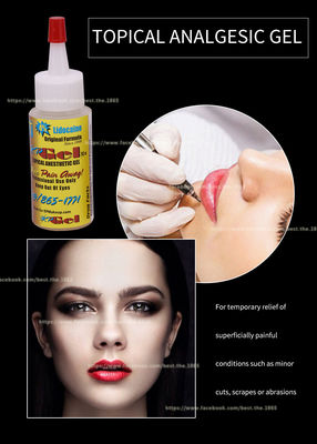 SSJ 48 Tattoo Numbing Gel 30ML Makeup Permanen Anestesi Gel Untuk Bibir
