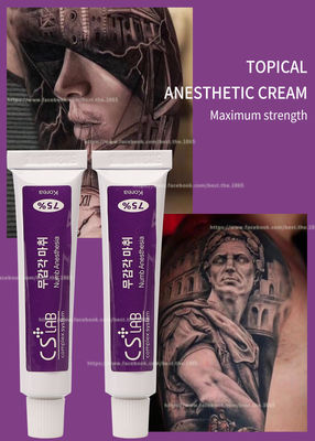 Tato Alis Mati Rasa Krim Anestesi 10g Krim Berhenti Sakit CSLab 75% Makeup Permanen Licocaine Cream