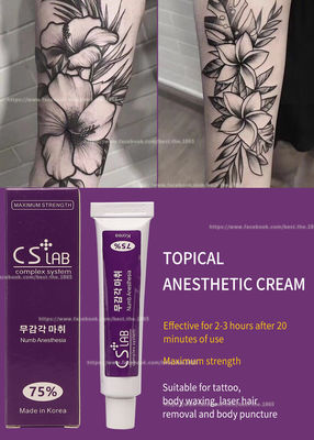 Tato Alis Mati Rasa Krim Anestesi 10g Krim Berhenti Sakit CSLab 75% Makeup Permanen Licocaine Cream