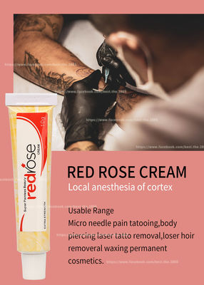 Red Rose Numb Anestesi Cream 10g Makeup Permanen Lidocaine Numbing Cream Berlaku Selama 20 Menit Mati Rasa Selama 5-6 Jam