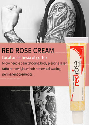 Red Rose Numb Anestesi Cream 10g Makeup Permanen Lidocaine Numbing Cream Berlaku Selama 20 Menit Mati Rasa Selama 5-6 Jam