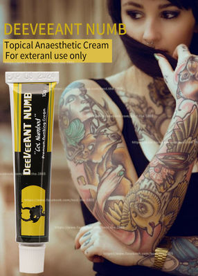 Pain Relief Deeveeant Numb Lidocaine Cream Tato Anestesi Krim Anti Membengkak 10G Tidak Berminyak Putih Warna Merah Muda