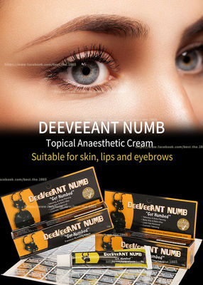 Pain Relief Deeveeant Numb Lidocaine Cream Tato Anestesi Krim Anti Membengkak 10G Tidak Berminyak Putih Warna Merah Muda