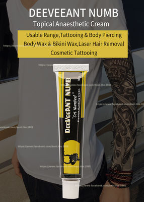 Pain Relief Deeveeant Numb Lidocaine Cream Tato Anestesi Krim Anti Membengkak 10G Tidak Berminyak Putih Warna Merah Muda