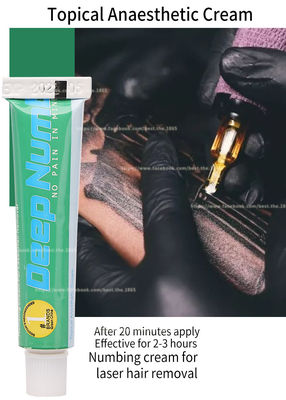 TKTX Deep Numb Anestesi Lidocaine Tattoo Cream 10g Hentikan Rasa Sakit Terapkan Efek 20 Menit Berlangsung Selama 3 Jam