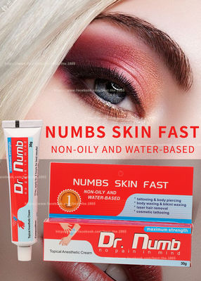 30g Numb Anesthetic Cream / Dr Numb Tattoo Numbing Cream Efek Tahan Lama Selama 3 Jam