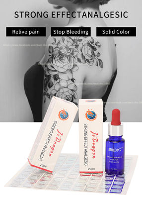 JINLONG Tattoo Anesthetic Liquid Transparan Freeze Ice Pain Stop Liquid 20ml