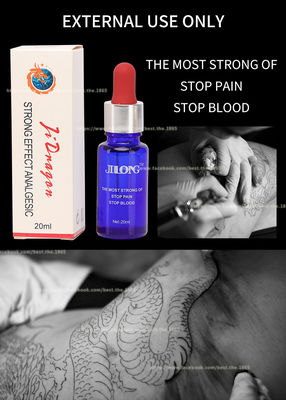 JINLONG Tattoo Anesthetic Liquid Transparan Freeze Ice Pain Stop Liquid 20ml