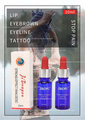 JINLONG Tattoo Anesthetic Liquid Transparan Freeze Ice Pain Stop Liquid 20ml