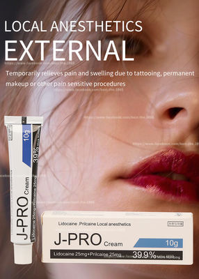 J Pro Tattoo Licocaine Numb Cream 10g Stop Pain Anesthetic Cream Untuk Waxing Tattoo Makeup Permanen