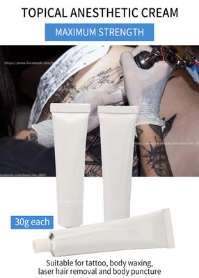 Waxing Tato Tanpa Rasa Sakit Tabung Putih 30G Krim Anestesi Mati Rasa Putih 30g Krim TGel polishkal Lidokain