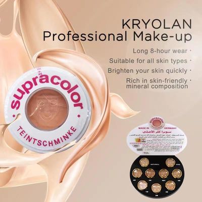 OEM Kryolan Makeup Foundation Kontrol Minyak Kosmetik Supracolor Bedak Wajah