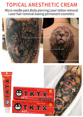 Red TKTX Tattoo Numbing Cream Anestesi PMU Eyebrow Tattoo Aftercare Cream
