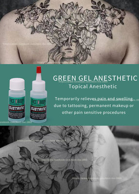 Asli Sustaine Mati Rasa Gel Stabil Hijau Anti Alergi Gel Biru Tato Anestesi Gel