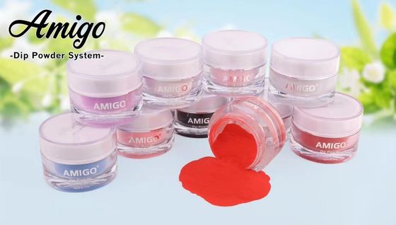 Kit Bubuk Celup Kuku Cetakan Mudah Sistem Mencelupkan Kuku Amigo Akrilik Tidak Berbau