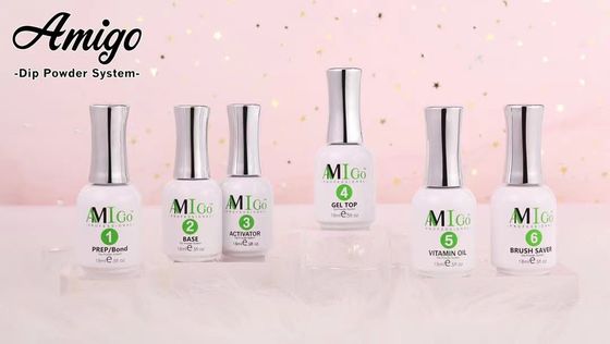 20 Warna Sistem Kit Bubuk Dip Kuku Akrilik 10g Cepat Kering