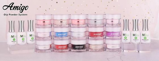 20 Warna Sistem Kit Bubuk Dip Kuku Akrilik 10g Cepat Kering