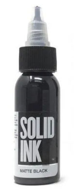 Matte Black Solid Ink Tattoo Ink Mewarnai Lebih Cepat 30ML 60ML Untuk Riasan Permanen