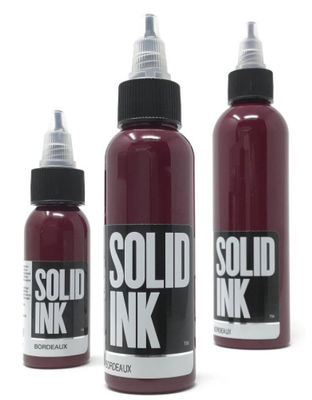 Bordeaux Solid Ink Tattoo Ink 60ML 120ML Tinta Tato yang Disetujui FDA