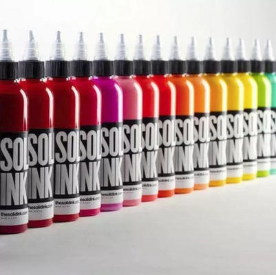 Pigmen Tinta Tato Warna Tidak Berbahaya Padat 30ML 60ML Dengan Gliserin