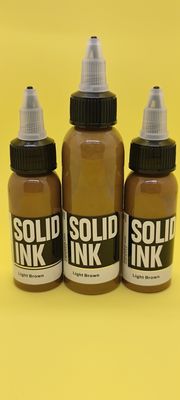 60ML 120ML Tinta Tato Padat Pigmen Mikro Tinta Tato Coklat Muda