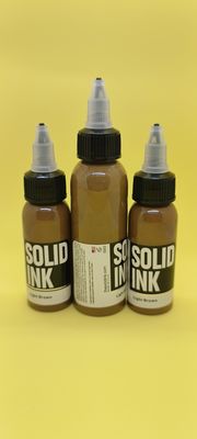 60ML 120ML Tinta Tato Padat Tinta Mikro Pigmen Coklat Muda