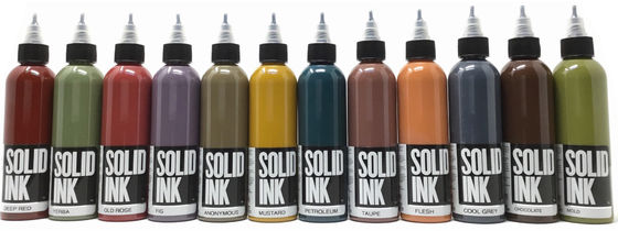 60ML 120ML Tinta Tato Padat Tinta Mikro Pigmen Coklat Muda