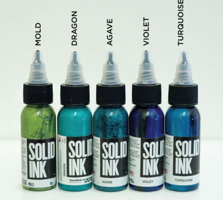 Pigmen Tinta Tato Warna Tidak Berbahaya Padat 30ML 60ML Dengan Gliserin