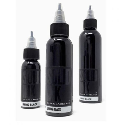 Lapisan Hitam Tubuh Tinta Padat Tinta Tato Sementara Pigmen Murni 120ML 260ML