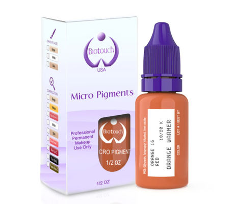 Biotouch MicrGel polishgment Oranye Pigmen Warna Makeup Permanen Microblading Perlengkapan Alis Shading MikrGel polishgmentasi