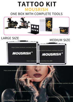Tattoo Kit MOUSRISH Satu Kotak Dengan Alat Lengkap Ukuran Sedang Dan Ukuran Besar