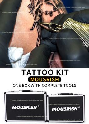 Kit Tato Mousrish Satu Kotak Dengan Alat Lengkap Kotak Tato Ukuran Sedang Dan Besar