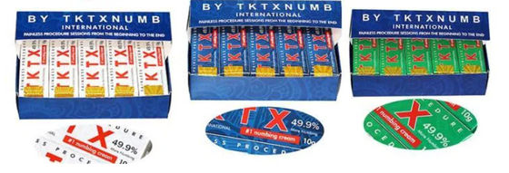 TKTX Tattoo Numbing Cream Permanent Makeup Anesthetic Cream Kualitas Tinggi Tattoo Bibir Kening